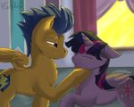  equine female flash_sentry_(mlp) friendship_is_magic horn kigupony love male mammal my_little_pony safe twilight_sparkle_(mlp) unicorn winged_unicorn wings 