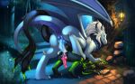 absurd_res anal anal_penetration anus azymondias balls bodily_fluids claws cum cum_in_ass cum_inside dragon duo foxpit genital_fluids genitals hi_res horn male male/male mythological_creature mythological_scalie mythology night_fury_(oc) nude outside outside_sex paws penetration scalie sex tail
