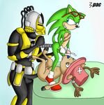  3pac chopper crossover cyrax mortal_kombat one_piece scourge_the_hedgehog sonic_team 