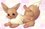  anus blush eevee male nintendo okunawa penis pok&#233;mon pokemon precum presenting solo video_games 