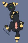  balls eeveelution feral green_eyes knot male nintendo paws penis pok&eacute;mon presenting shadowinfuzion solo umbreon video_games wolfie-pawz 