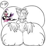  2017 anthro areola avian big_breasts bird breasts erect_nipples female huge_breasts hyper hyper_breasts littlegraybunny nipples nude solo 