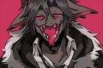  ambiguous_gender anthro dragon fur furred_dragon hair looking_at_viewer open_mouth smile solo teeth tongue tongue_out yata 