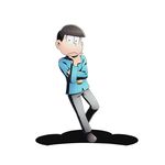  :&lt; alpha_transparency black_eyes black_hair black_neckwear blue_suit chin_stroking crossed_arms divine_gate floating formal full_body looking_at_viewer male_focus matsuno_choromatsu necktie official_art osomatsu-kun osomatsu-san shadow solo suit transparent_background ucmm 