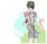  ambiguous_gender animal_humanoid blush cat_humanoid clothed clothing duo feline hair hug humanoid jewelry male male/ambiguous mammal necklace nimushka sketch standing 