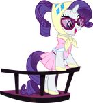  blue_eyes classy clothed clothing cute cutie_mark dress equine eyewear female feral friendship_is_magic glasses happy horn horse mammal my_little_pony open_mouth pony rarity_(mlp) simple_background smile solo unicorn unknown_artist 