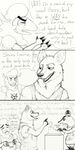  anthro badger caprine cash_register clothed clothing comic dialogue disney fan_character fur group hat hooves hyena jonsthaman male mammal mustelid ozzy_(weaver) pack_street remmy_cormo sheep sound_effects spatula speech_bubble t_rex_(weaver) tears teeth text wallet wool zootopia 