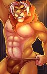  2017 abs anthro biceps digital_media_(artwork) fcsimba feline fur lion male mammal muscular muscular_male nipples pecs 