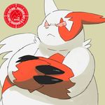  ambiguous_gender fur markings nintendo obese overweight pok&eacute;mon red_markings solo video_games white_fur zangoose zangoose_day たか 