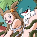  1girl mikan_(pokemon) pokemon pokemon_(game) pokemon_gsc venusaur 