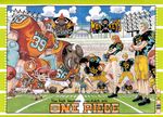  american_football brook franky monkey_d_luffy nami_(one_piece) nico_robin oda_echiiro official_art one_piece roronoa_zoro sanji short_shorts tony_tony_chopper usopp 