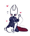  &lt;3 ambiguous_gender arthropod blush bottomless breasts clothed clothing duo facesitting female female/ambiguous hollow_knight hornet hornet_(hollow_knight) hymenopteran insect melee_weapon nekuzx protagonist_(hollow_knight) wasp weapon 