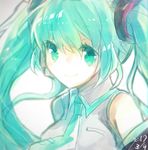  2017 banned_artist dated green_eyes green_hair hatsune_miku long_hair looking_at_viewer nunuko_(mu661129) smile solo vocaloid 