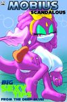  anthro areola big_breasts big_butt breasts butt cute_fangs erect_nipples female fish huge_breasts invalid_tag marine nipples nude pillow princess_undina purple_eyes pussy rav ring smile solo sonic_(series) 