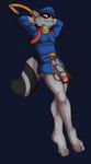  anthro balls blackbear bottomless clothed clothing hook male mammal penis raccoon sly_cooper sly_cooper_(series) solo video_games 
