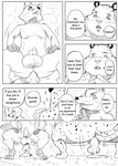  a-side anal anal_masturbation anthro balls benjamin_clawhauser canine cheetah comic dildo dildo_sitting disney feline fox male mammal masturbation monochrome nick_wilde overweight penetration penis sex_toy zootopia 