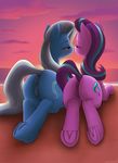  2017 absurd_res anatomically_correct anatomically_correct_pussy anearbyanimal animal_genitalia animal_pussy anus blush butt cutie_mark dock duo equine equine_pussy female feral friendship_is_magic hair hi_res hooves horn long_hair mammal multicolored_hair my_little_pony outside pussy starlight_glimmer_(mlp) trixie_(mlp) two_tone_hair underhoof unicorn 