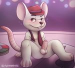  anthro balls erection humanoid_penis male mammal mike_(sing) mouse mytigertail penis rodent sing_(movie) solo uncut 