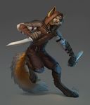  2017 anthro canine clothed clothing fox kahito_slydeft_(artist) male mammal 
