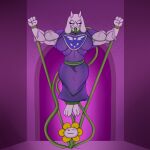anthro baronbulge body_size_growth captured duo female flower flowey_the_flower growth hi_res male mammal monster muscle_growth plant size_transformation tentacles toriel transformation transformation_sequence undertale undertale_(series)