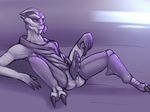  alien animal_genitalia anthro bumped_penis genital_slit glans lizardlars male mass_effect nude penis pinup pose precum_string reclining scalie slit solo spread_legs spreading turian video_games 