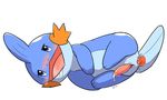  2016 anal anal_penetration animal_genitalia anus blush cryodrgnate disembodied_penis drooling duo erection feral front_view genital_slit looking_pleasured lying male male/male marine mudkip nintendo on_side open_mouth penetration penis pok&eacute;mon precum saliva sex simple_background slit solo_focus tapering_penis video_games white_background 