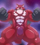  basil_(dragon_ball_super) canine dragon_ball dragon_ball_super male mammal muscular penis solo wolf x-zudomon 