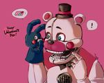  2017 animatronic bear five_nights_at_freddy&#039;s funtime_freddy_(fnafsl) lagomorph machine mammal puppet_bonnie_(fnafsl) rabbit robot sister_location timetime726 video_games 