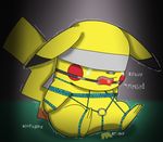  ball_gag bdsm bondage bound gag nintendo pikachu pok&eacute;mon soupcanz video_games 