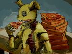  animatronic five_nights_at_freddy&#039;s five_nights_at_freddy&#039;s_3 food machine pizza robot springtrap_(fnaf) timetime726 video_games 