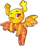 2017 blush brown_eyes cartoon_network fairy horn kmf97 looking_at_viewer not_furry one_eye_closed penny_fitzgerald shape_shifter simple_background smile the_amazing_world_of_gumball wings 