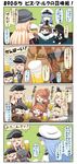  alcohol anchor animal_hat aquila_(kantai_collection) battleship_hime beer beer_keg beer_mug bird bismarck_(kantai_collection) black_hair blonde_hair blue_hair blush breasts brown_hair chair chibi clenched_hand closed_eyes comic commentary crown cup desk double_bun dress drooling dual_wielding duck eating elbow_gloves epaulettes female_admiral_(kantai_collection) food food_on_face fork gloves grey_eyes grill hair_ornament hairband hairclip hand_on_own_face hat headgear hidden_eyes highres holding holding_cup holding_food jacket japanese_clothes kantai_collection kongou_(kantai_collection) large_breasts military military_hat military_uniform mini_crown off-shoulder_dress off_shoulder oktoberfest oni_horns open_mouth orange_hair peaked_cap plate ponytail puchimasu! red_eyes sausage shaded_face shinkaisei-kan sitting sitting_on_table sleeveless sleeveless_dress tearing_up throne toast_(gesture) translated trembling uniform warspite_(kantai_collection) yuureidoushi_(yuurei6214) 