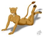  anthro felid female hi_res lion mammal nude pantherine pinup pose solo yenza 