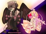  black_wings japanese_clothes kafuria kimono kurukuru-hime mahou_shoujo_ikusei_keikaku mahou_shoujo_ikusei_keikaku_jokers mahou_shoujo_ikusei_keikaku_limited moka_panda veil_over_eyes wings 