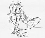  anthro clothed clothing dessert feline food girly higgyy ice_cream looking_at_viewer male mammal sketch solo tongue tongue_out 
