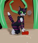  black_fur cat feline female fur fur_fun_(game) game_character green_eyes kamperkiller_(artist) mammal 