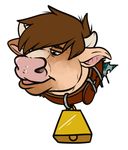  bell binturongboy bovine cattle clothing collar cowbell horn male mammal torn_clothing transformation 
