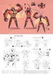  buzzwole concept_art flying gen_6_pokemon gen_7_pokemon highres insect james_turner mosquito muscle official_art pangoro pokemon pokemon_(creature) pokemon_(game) pokemon_sm ultra_beast wings 