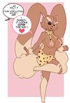  2017 anthro areola arnachy big_breasts border breasts clothing dialogue english_text female hi_res holly_(character) long_ears lopunny nintendo one_eye_closed open_mouth pok&eacute;mon simple_background solo sweater text video_games virgin_killer_sweater white_border wink 