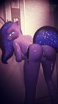  anthro blue_hair blue_mane breasts butt cutie_mark doctor-sfm female friendship_is_magic hair half-closed_eyes looking_at_viewer masturbation my_little_pony princess_luna_(mlp) pussy wet_skin 