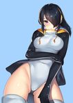  emperor_penguin headphones kagematsuri kemono_friends leotard thighhighs 