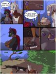  anthro camping canine clothing comic english_text equine feral fox horse loincloth male male/male mammal oliver.lutro text 