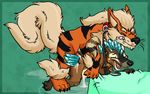  arcanine black_nose canine cum feral interespecies male mammal nintendo penis pok&eacute;mon video_games 