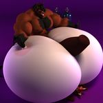  2017 3d_(artwork) air_tank anthro anthroanim areola big_breasts black_hair breasts canine colossal_kimberly digital_media_(artwork) duo erection female fox hair huge_breasts hyper hyper_breasts hyper_muscles hyper_penis inflation male male/female mammal muscular muscular_male nipples nude penis red_hair sebastian_horse sex simple_background smile titfuck 