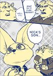  006_zerozerosix anthro benjamin_clawhauser canine cheetah chief_bogo clothing comic disney feline fennec finnick fox male mammal zootopia 