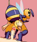  antennae anthro anus arthropod bee blush butt duo eyelashes fallin_lovelove_bee female human human_on_anthro insect interspecies little_witch_academia looking_back male male/female mammal micro notepaddy penetration penis precum pussy vaginal vaginal_penetration vein wings 