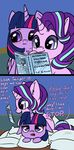  2017 blush book comic dialogue duo duop-qoub english_text equine feathered_wings feathers female feral friendship_is_magic hair horn mammal multicolored_hair my_little_pony pillow purple_eyes purple_feathers starlight_glimmer_(mlp) text tjpones twilight_sparkle_(mlp) unicorn winged_unicorn wings 