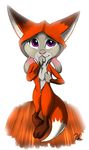  clothed clothing costume disney female judy_hopps lagomorph mammal rabbit robcivecat simple_background solo standing suggestive white_background zootopia 
