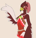  animal_humanoid avian avian_humanoid bird breath_of_the_wild ear_piercing feathers female humanoid nintendo piercing rito the_legend_of_zelda unknown_artist video_games 