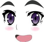  :d absurdres blush chaika_trabant eyebrows highres hitsugi_no_chaika incredibly_absurdres open_mouth purple_eyes simple_background smile solo source_request template thick_eyebrows transparent_background 